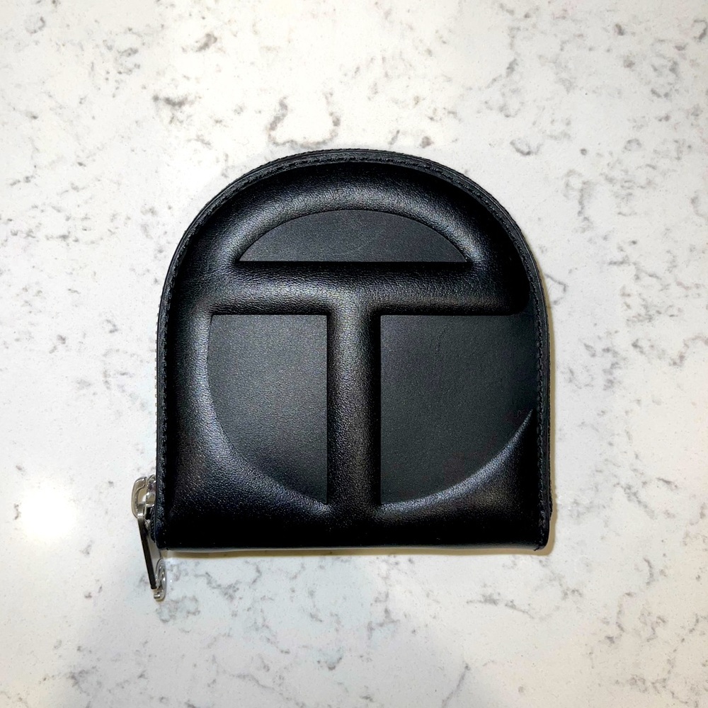 TELFAR Black Leather Wallet